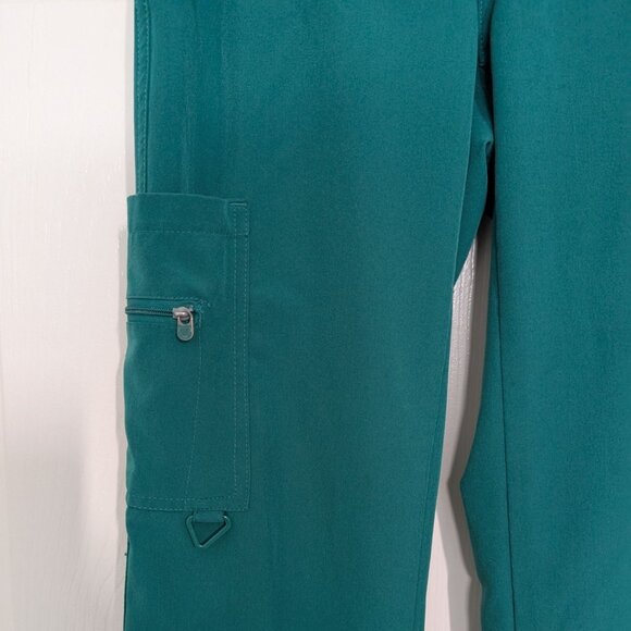 Activate Scrub Pants Womens Size XS Green 4Way Stretch Medical Nurse Tech - Picture 3 of 14